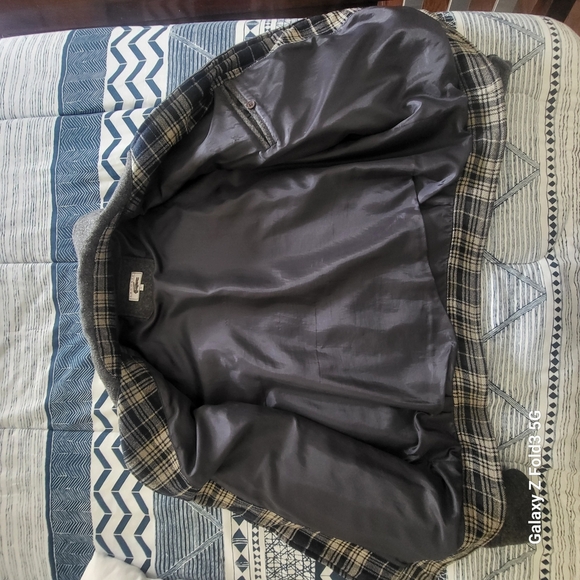 Lacoste Gray Wool Bomber Jacket size L - Picture 4 of 8
